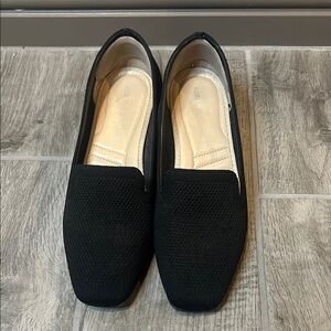 Adrienne Vittadini Black Wedge Shoes